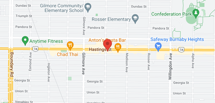 map of 4204 HASTINGS STREET